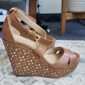 Michael Kors Sienna Cutout Wedge Sandals